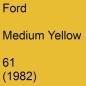 Preview: Ford, Medium Yellow, 61 (1982).